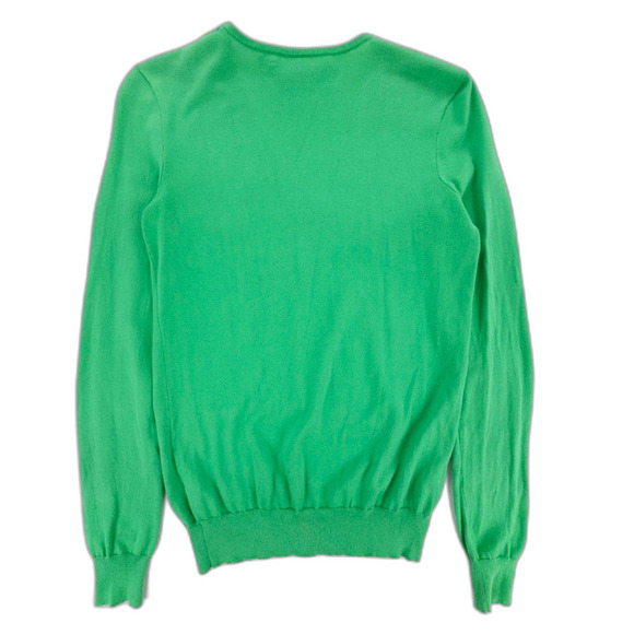 RALPH LAUREN SPORT Pima Cotton Polo Crest Knit Sweater Preppy Academia Old Money - Picture 5 of 5